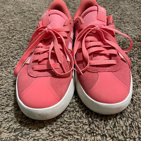 Adidas Women's Coral and Pink Sneakers - Picture 6 of 7